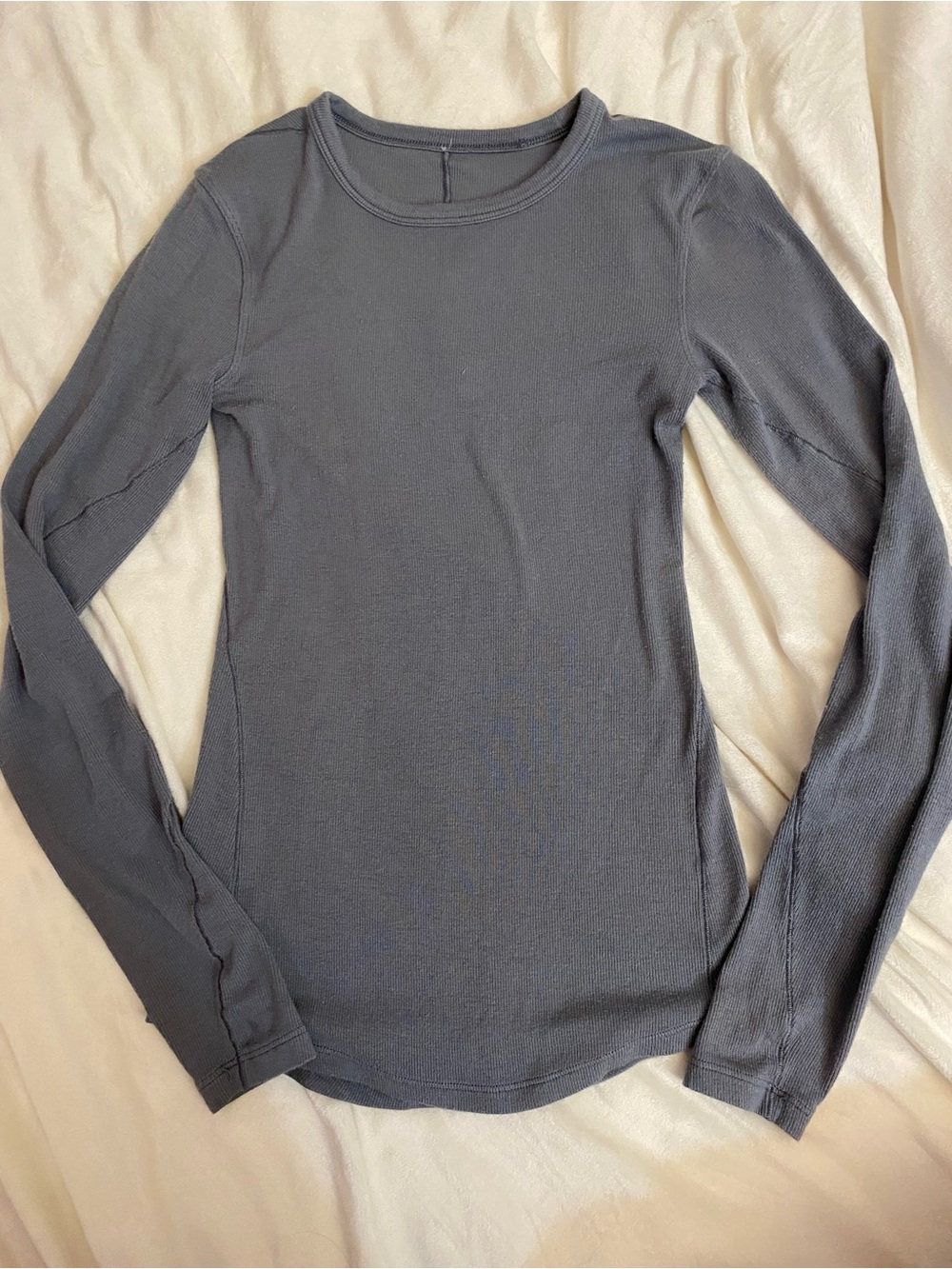 lululemon athletica Long Sleeve Crew Top - Charcoal Gray